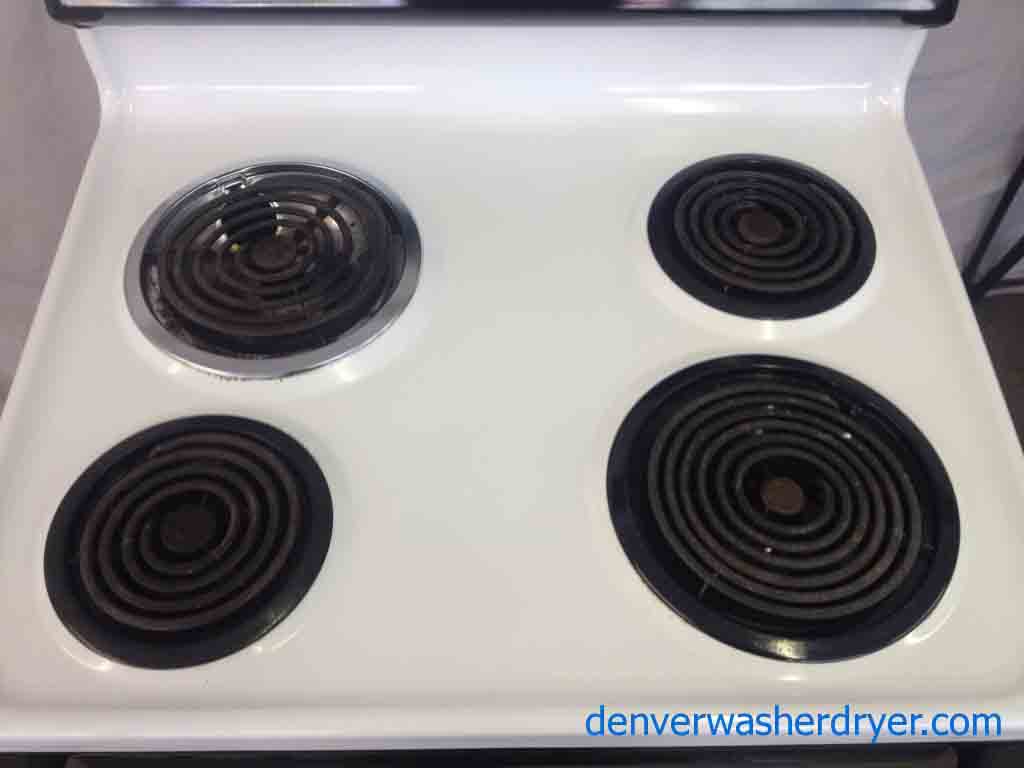 GE Electric Black/White Stove!