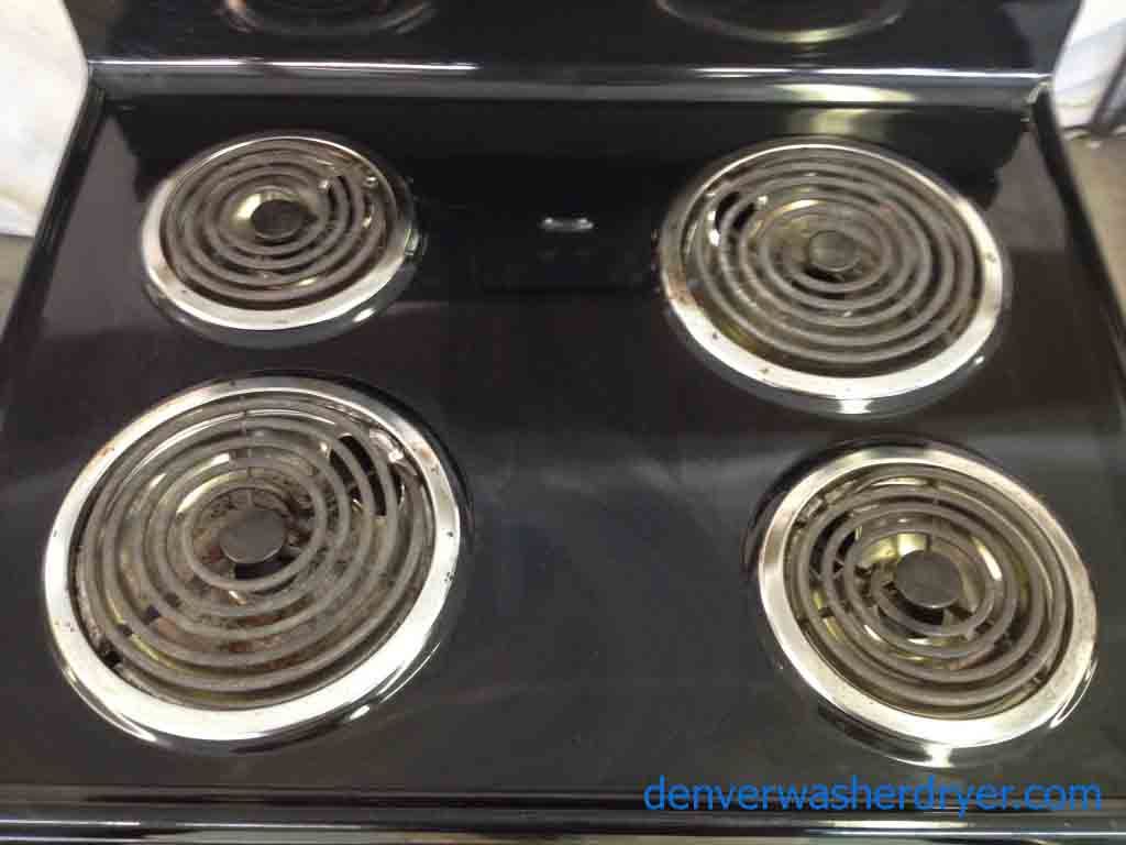 Whirlpool Black Electric Stove!