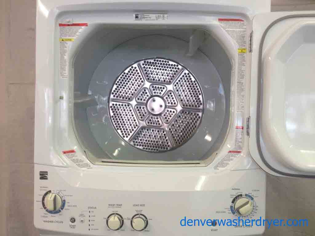 Kenmore 27″ Newer Model Stacked Washer and Dryer Super-Combo!