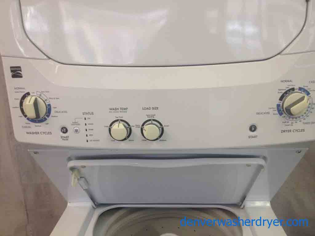 Kenmore 27″ Newer Model Stacked Washer and Dryer Super-Combo!