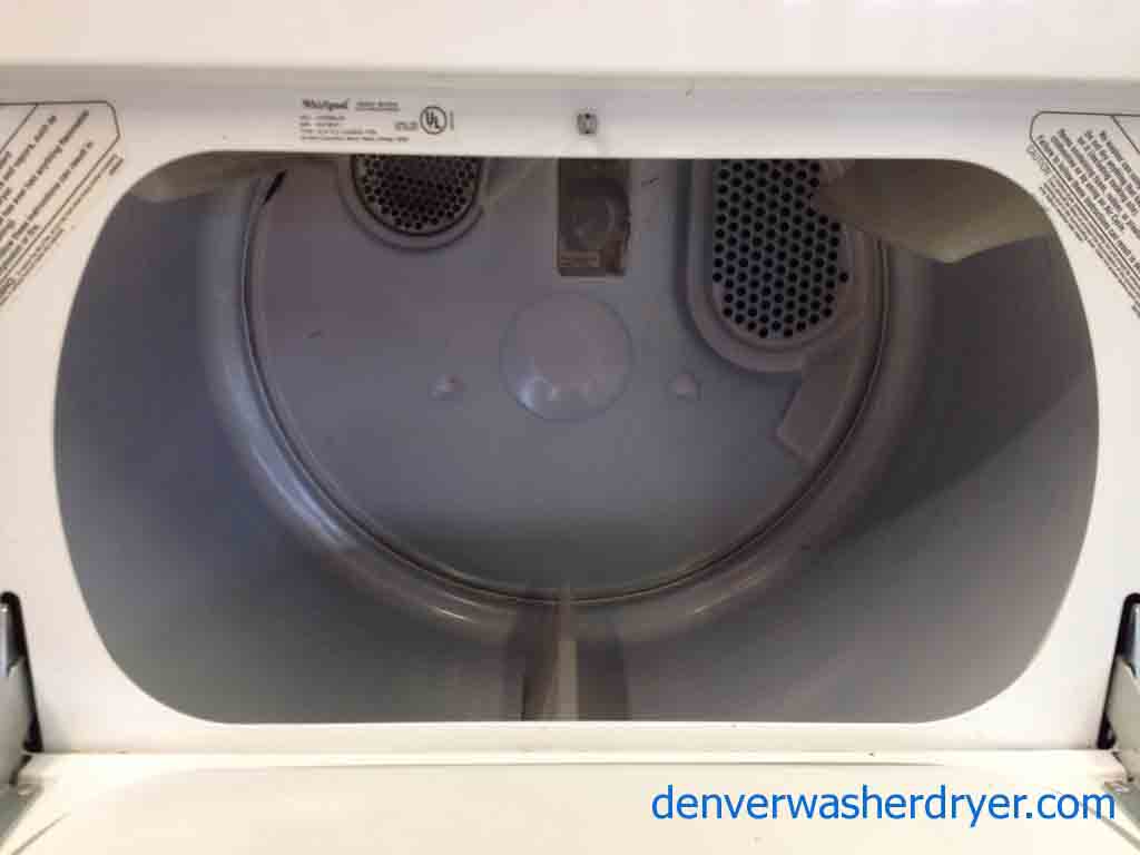 White Whirlpool Washer/Dryer Set, Super Capacity!