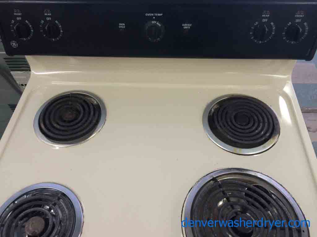 Large Images for 30″ Electric Stove, Older GE 2295
