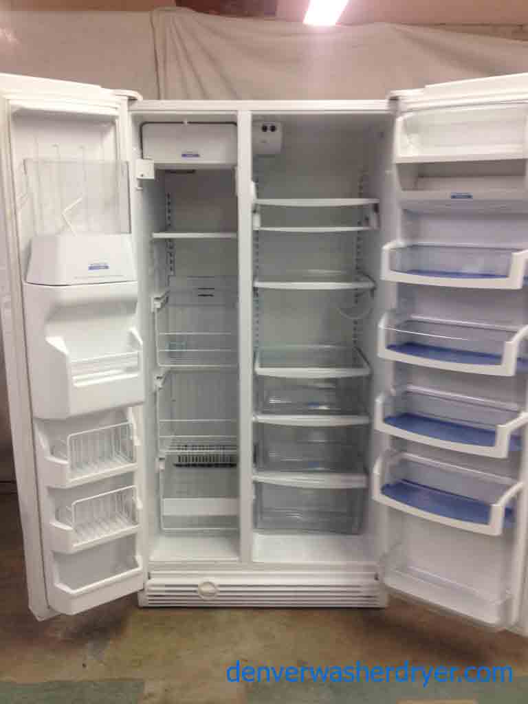 Large Images for White Whirlpool Gold Side By Side Refrigerator! 2368