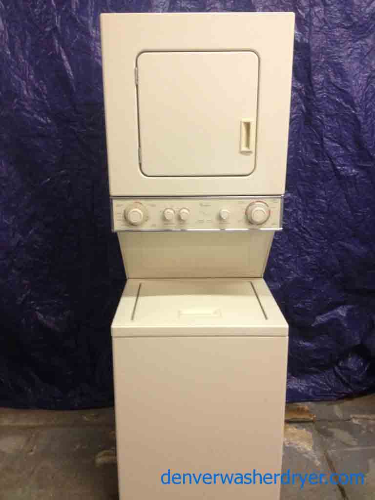Heavy Duty, 24″ Stackable Washer/Dryer Set, Electric, Beige