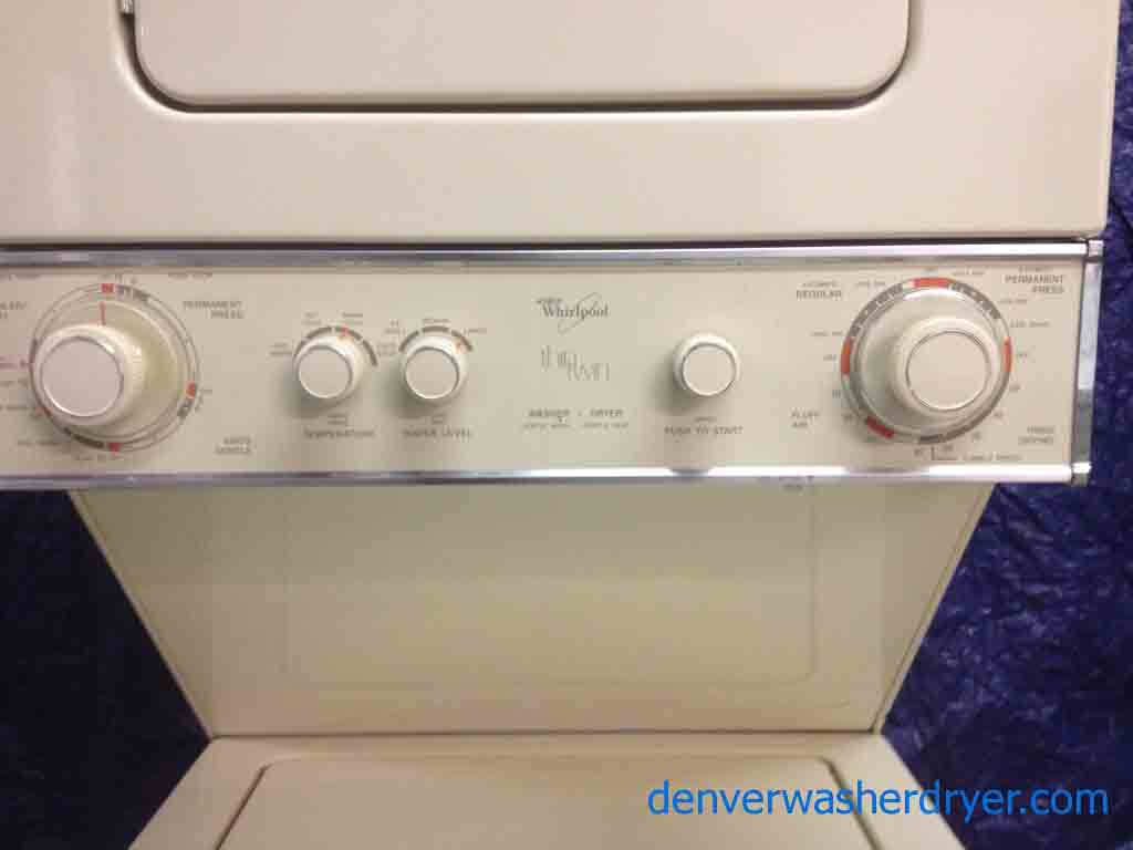 Heavy Duty, 24″ Stackable Washer/Dryer Set, Electric, Beige