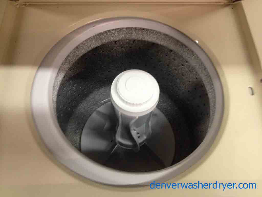 Heavy Duty, 24″ Stackable Washer/Dryer Set, Electric, Beige