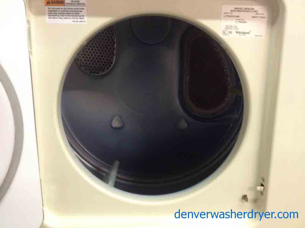 Heavy Duty, 24″ Stackable Washer/Dryer Set, Electric, Beige