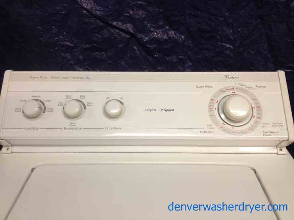 Whirlpool Heavy Duty, XL Capacity Plus Washer