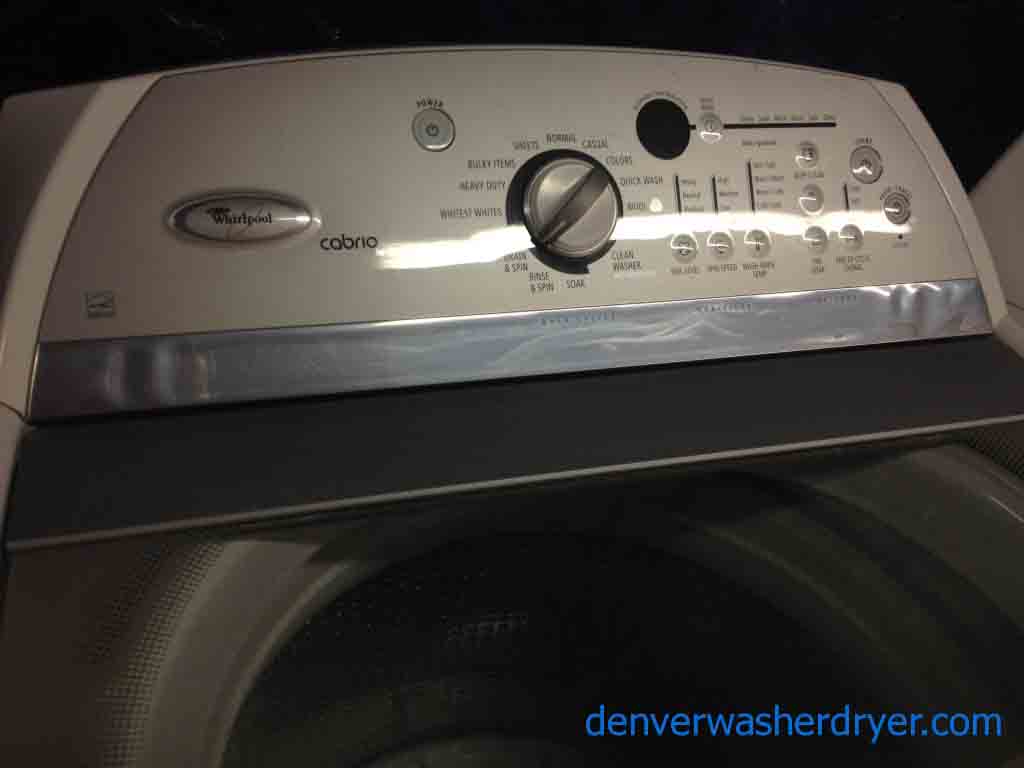 Scratched and Dented HE Whirlpool Cabrio Washer/Dryer Set!