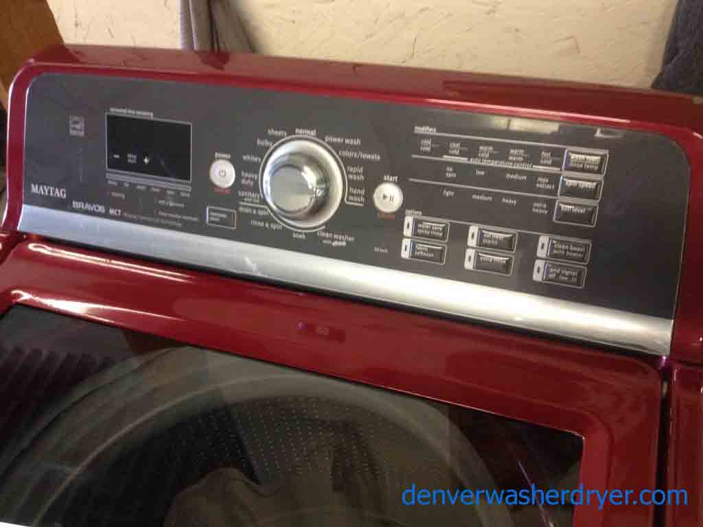 Crimson Red Maytag Bravos Washer!