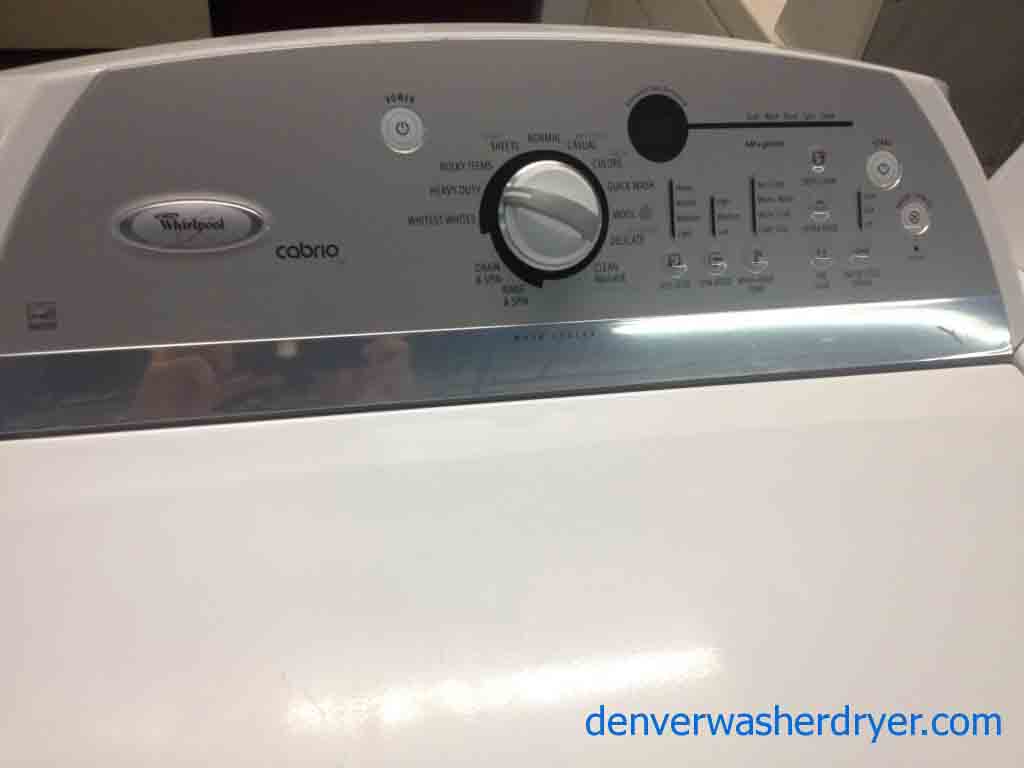 High-Efficiency Whirlpool Cabrio Washer/Dryer Set!