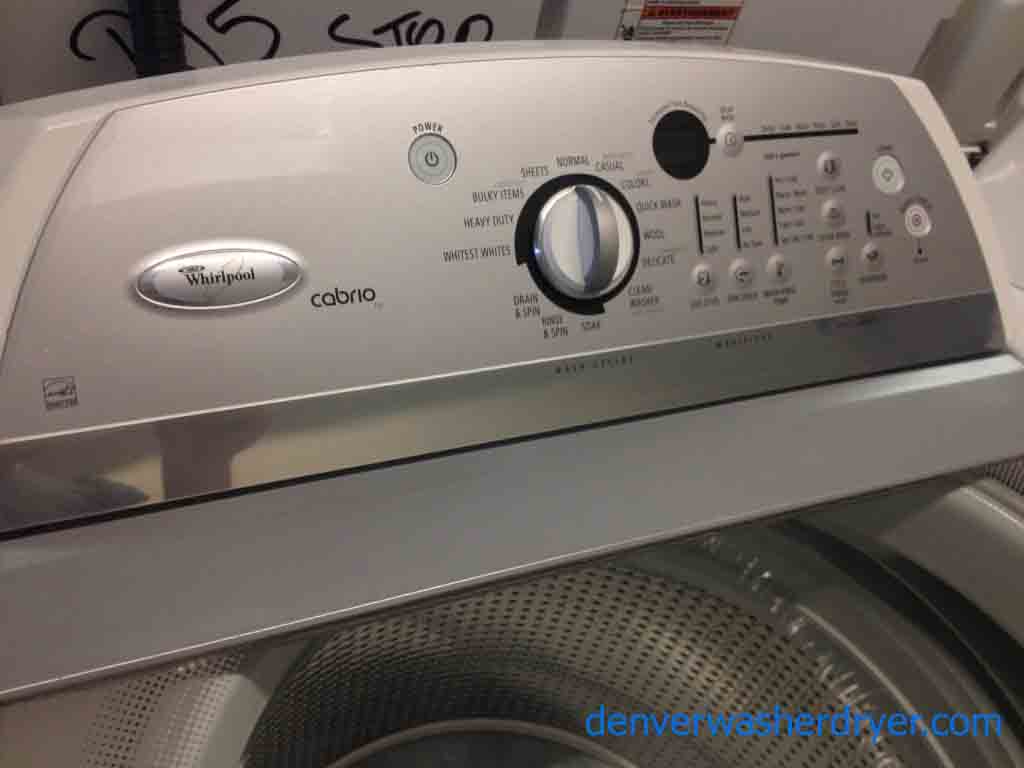 High-Efficiency Whirlpool Cabrio Washer/Dryer Set!