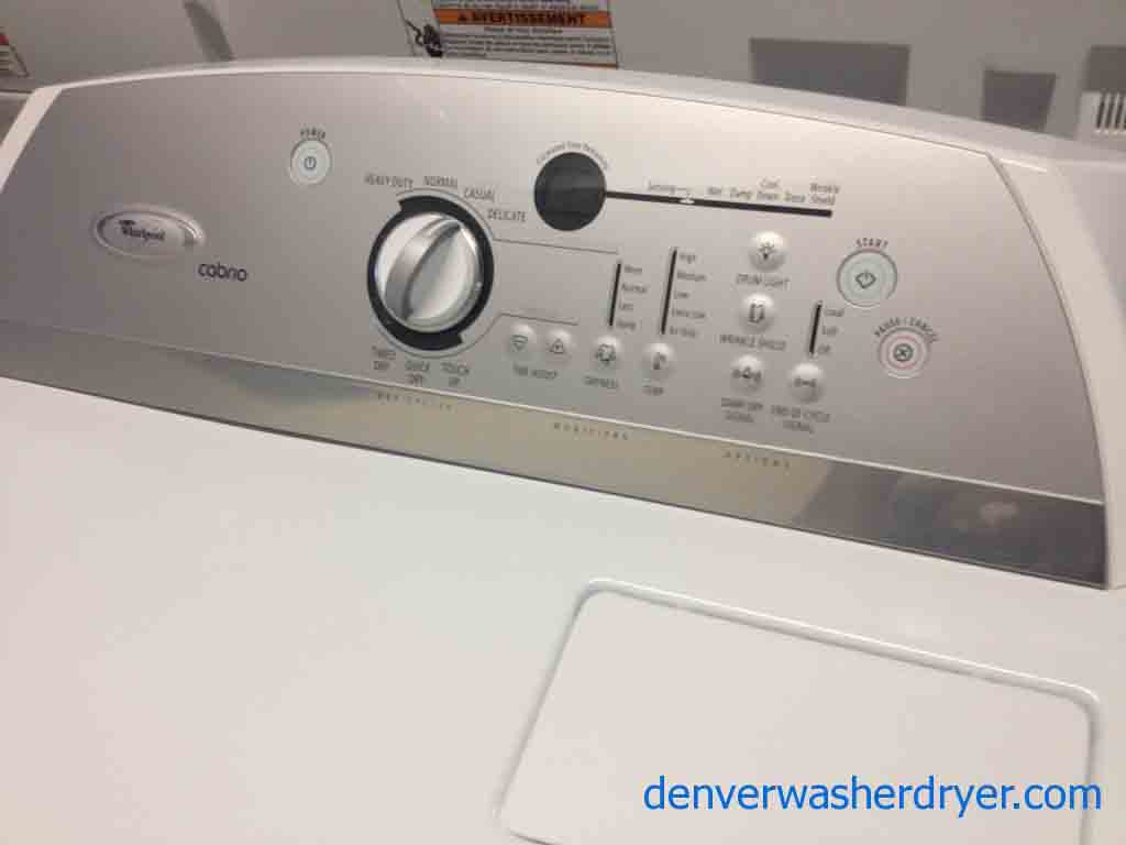 High-Efficiency Whirlpool Cabrio Washer/Dryer Set!