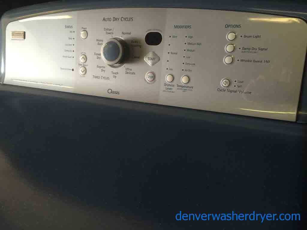 Large Images for Blue, HE, Kenmore Elite Oasis Washer/Dryer Set