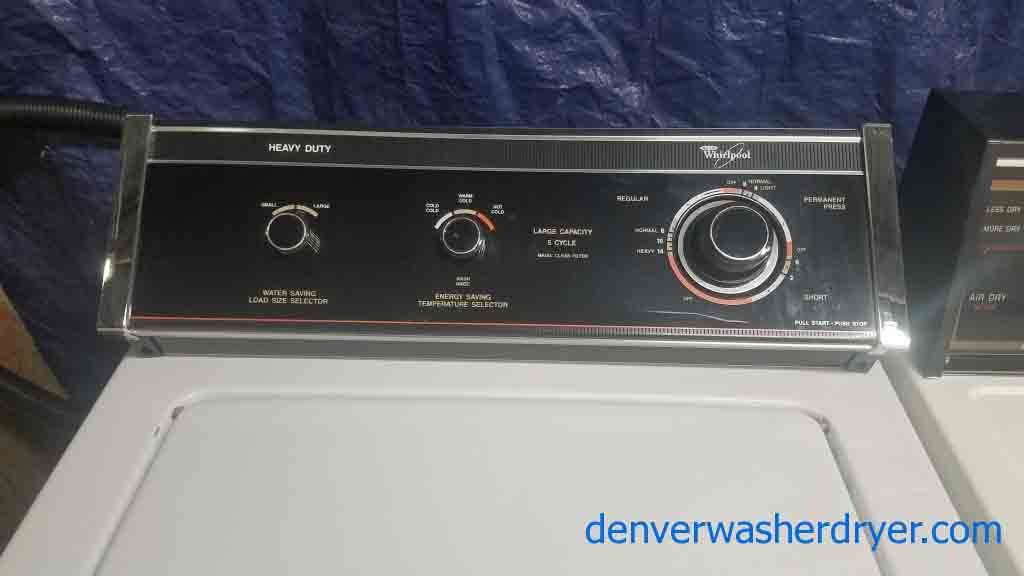 Heavy-Duty Washer/Dryer Whirlpool Set!