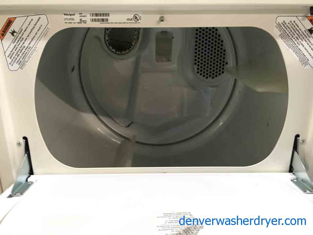 Beige Whirlpool Washer/Dryer Set!