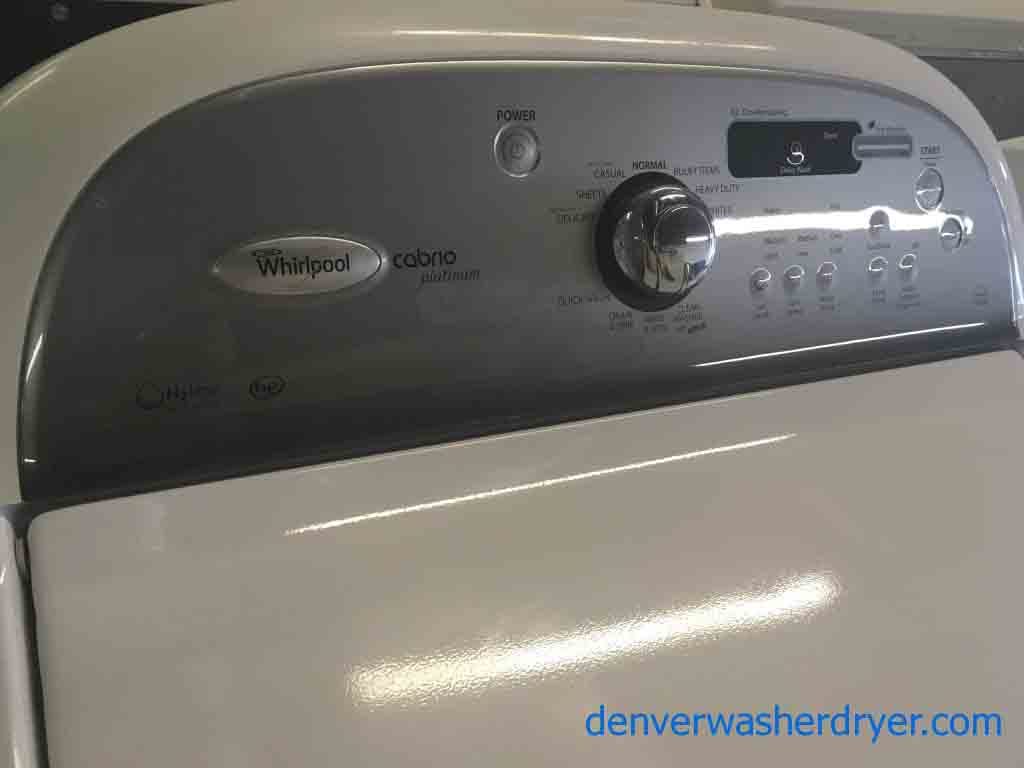 H.E. Whirlpool Cabrio Platinum Washer/Dryer Set!