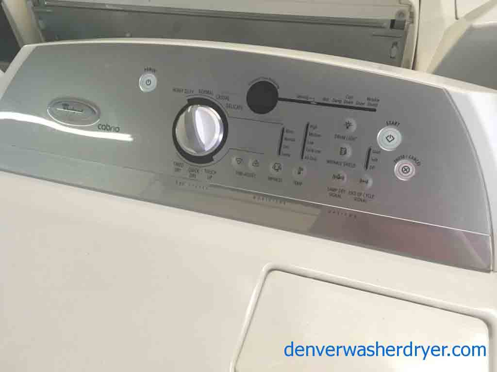 H.E. Whirlpool Cabrio Platinum Washer/Dryer Set!