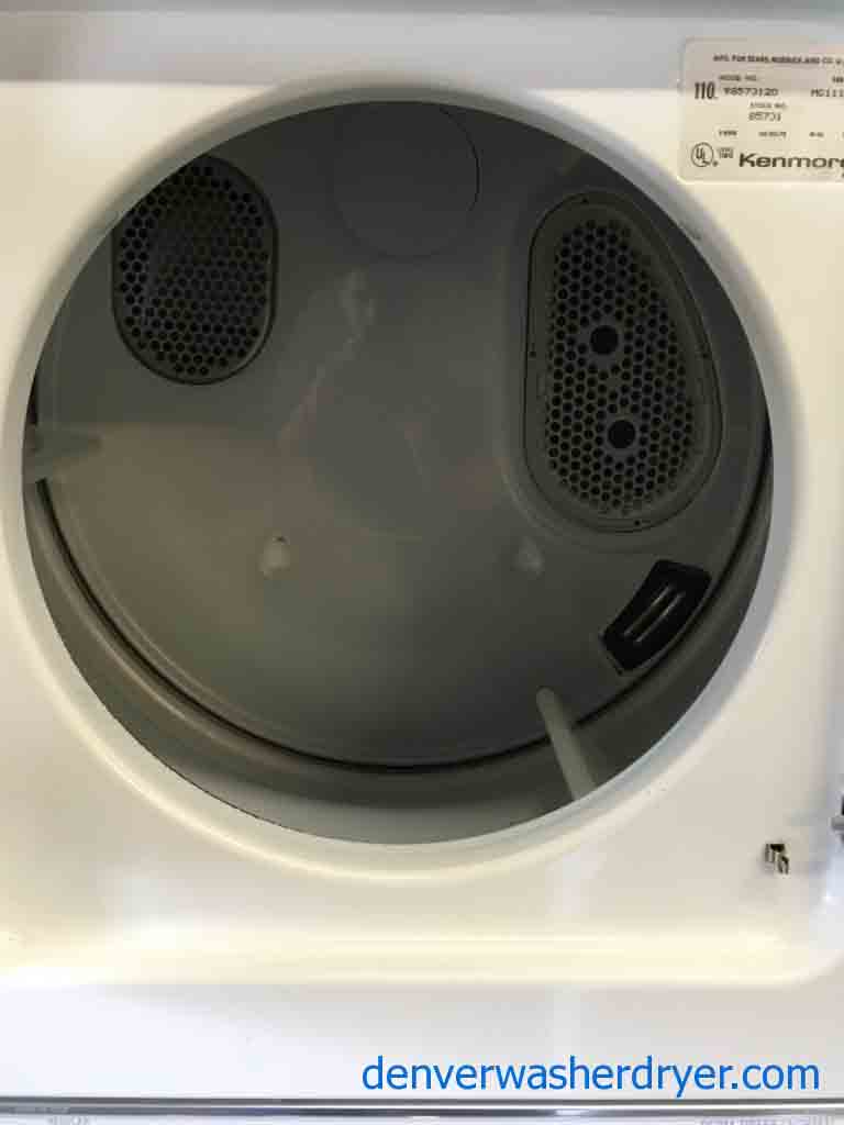 24″ Wide 110v Stacked Kenmore Washer/Dryer Set!