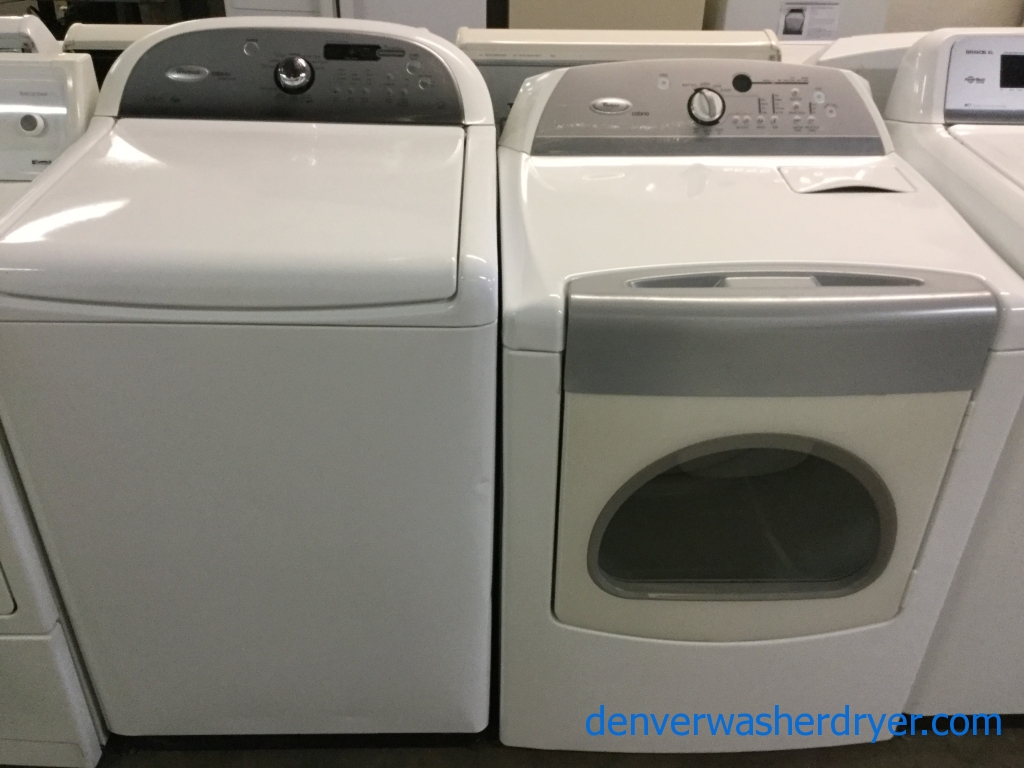 H.E. Whirlpool Cabrio Platinum Washer/Dryer Set!