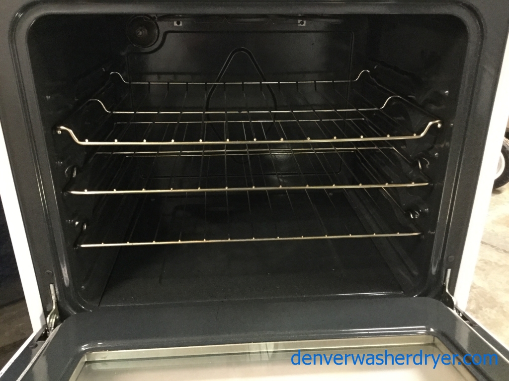 Beautiful White Glass-Top 220v Stove