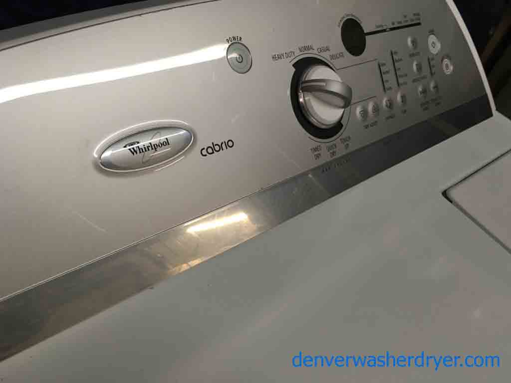 Matching Whirlpool Cabrio Washer Dryer Set W/ 1-yr Warranty