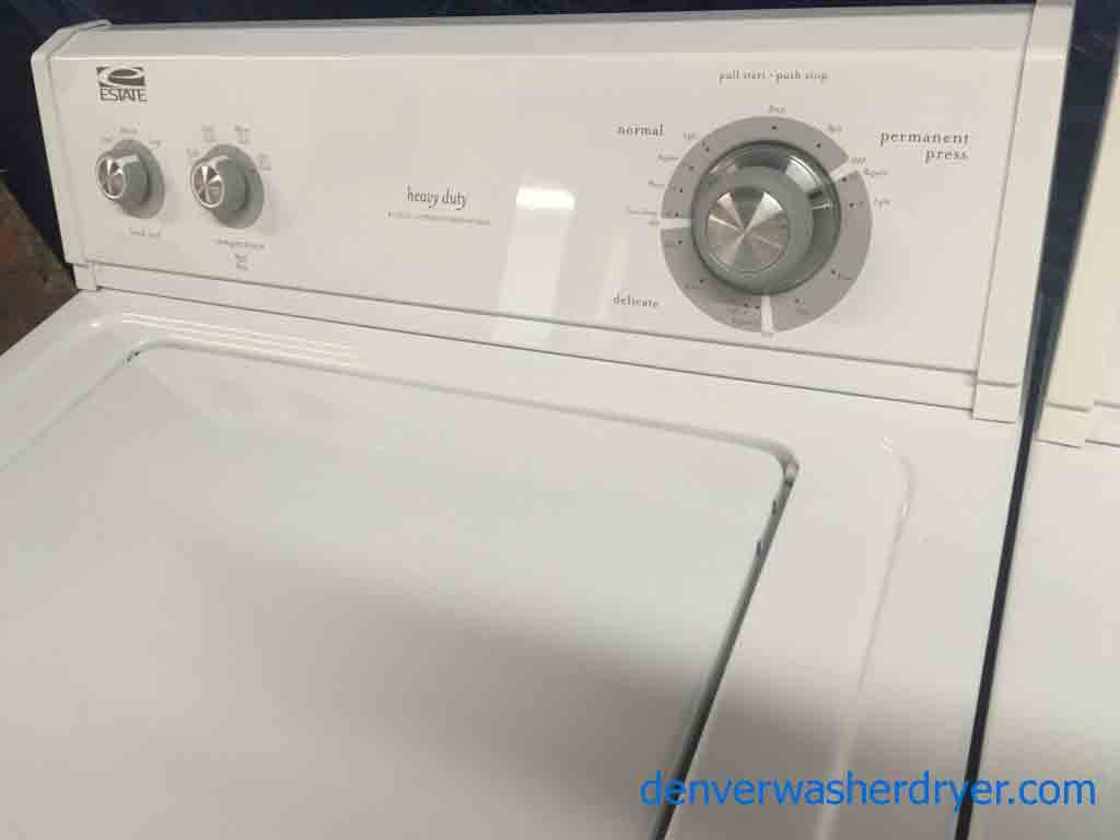 Estate by Whirlpool Direct-Drive Washer Dryer Set, Super Capacity!