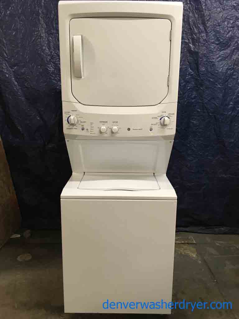 Full-Size GE 27″ Stackable Washer/Dryer