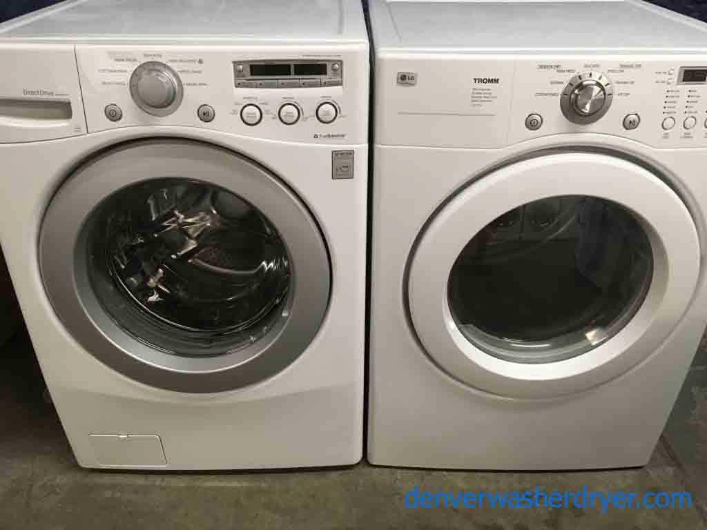 LG Direct Drive Stackable Front-Loading Washer Dryer Set!