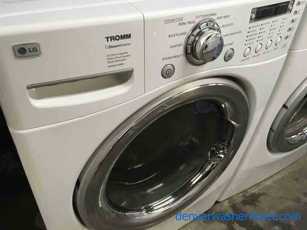 *Gas*Fully-Featured H.E. LG Front Loader Washer/Dryer Set!
