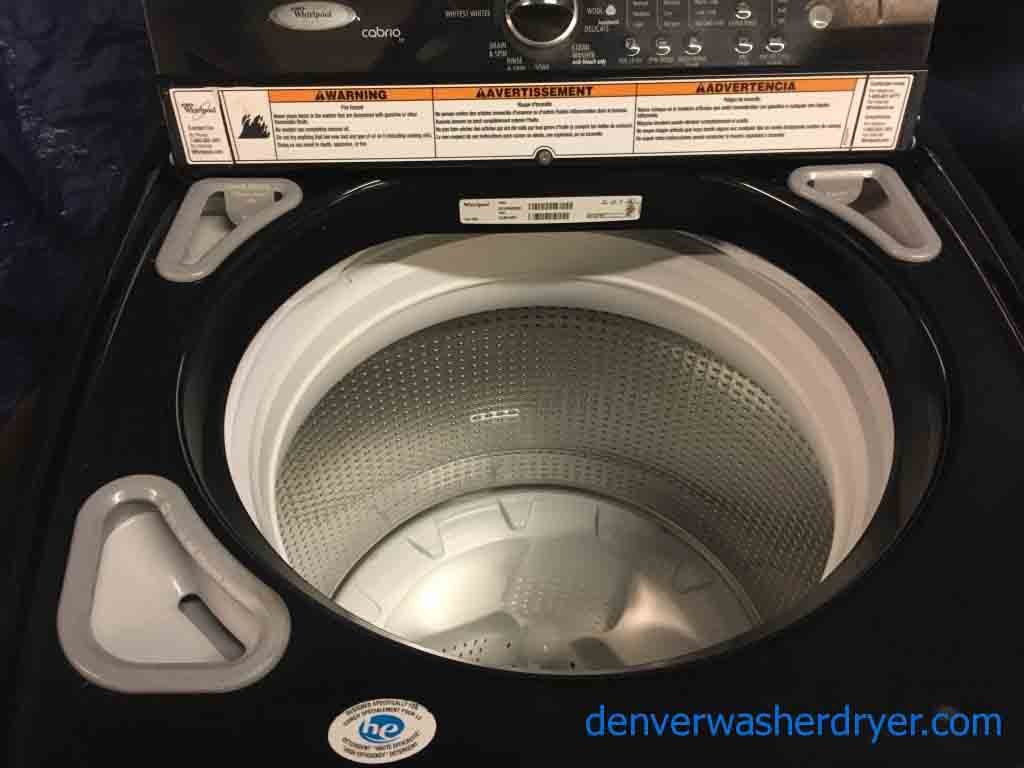 Matched Whirlpool Washer and Dryer, 5 cu ft HE