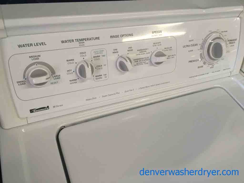 Fully-Featured Kenmore 90 Series Washer/Dryer Set!