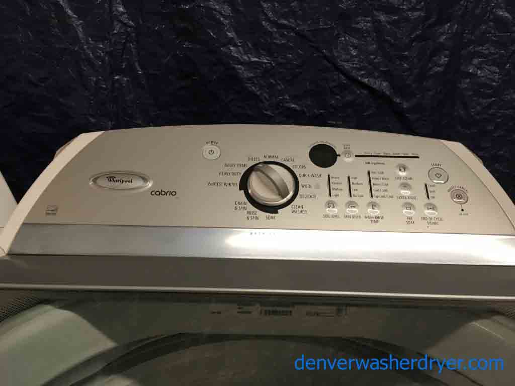 Whirlpool Cabrio H.E. Washer/Dryer Set!