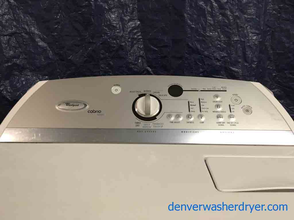 Whirlpool Cabrio H.E. Washer/Dryer Set!