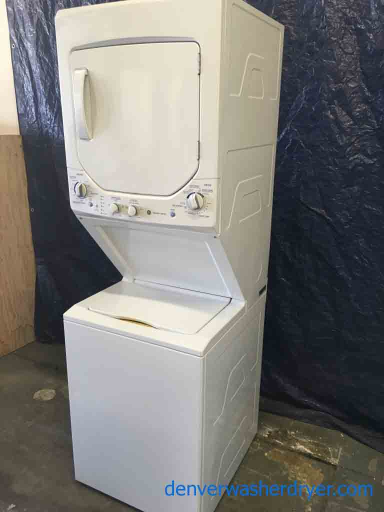 Large Images for 24″ 220v Stacked GE Washer/Dryer Set! 2615