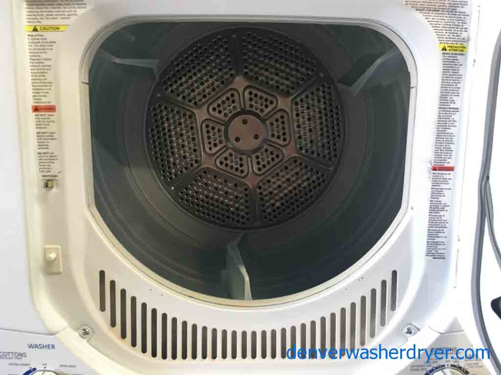 24″ 220v Stacked GE Washer/Dryer Set!