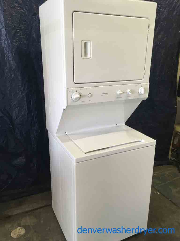 27″ Wide GE Spacemaker Stacked Washer/Dryer Set!