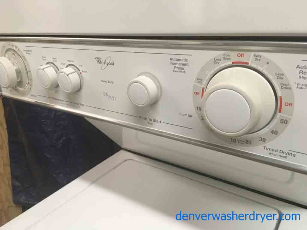 Large Images for 24″ Whirlpool Thin Twin Stacked Washer and Dryer 2623