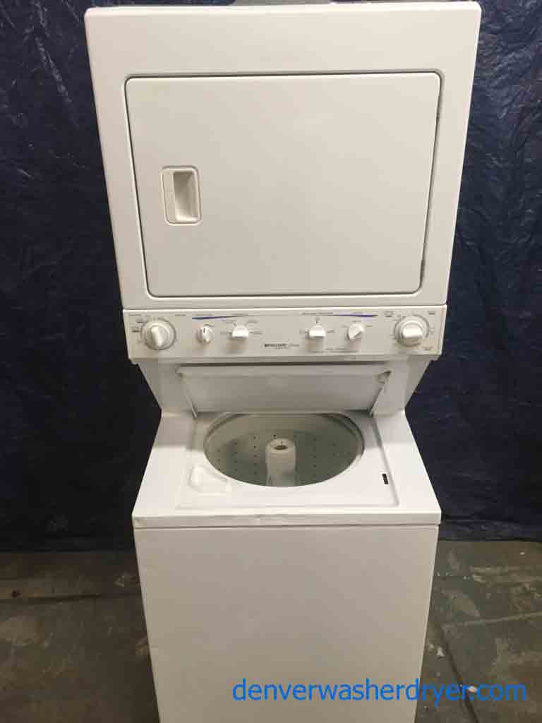 Fantastic Frigidaire Crown 27″ Stacked Washer Dryer Combo!