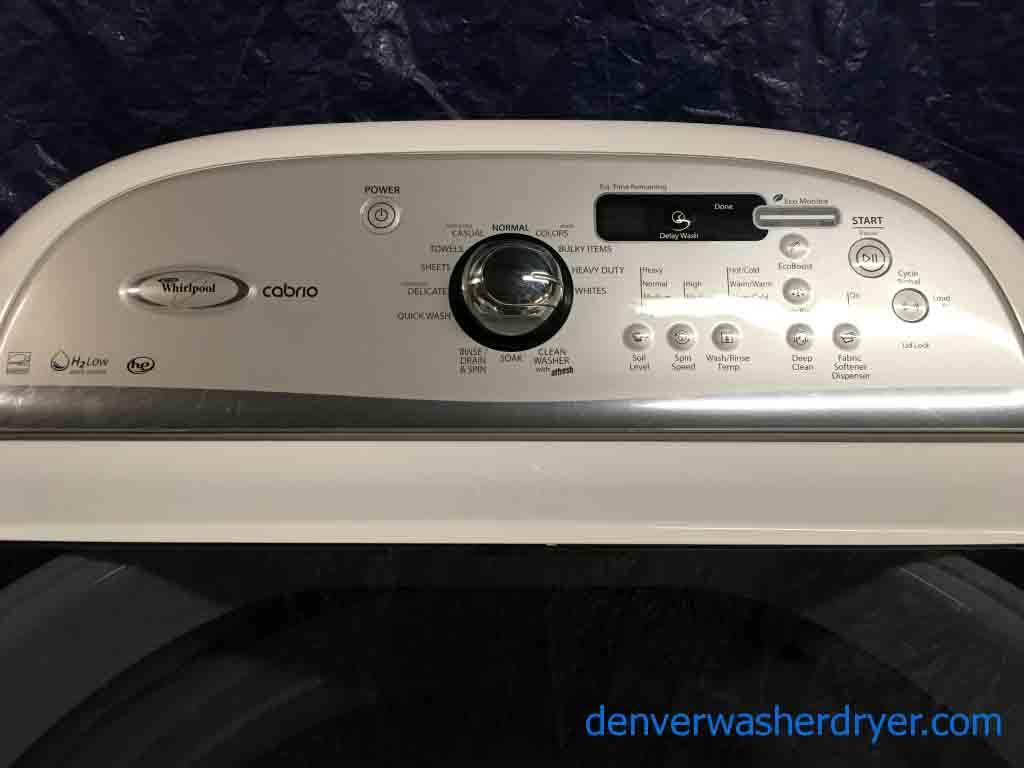 Whirlpool Cabrio Platinum Washer/Dryer Set!
