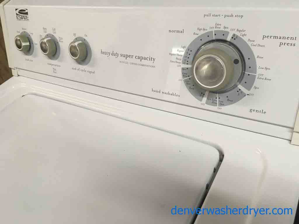 Elegant Estate by Whirlpool Washer Dryer Set