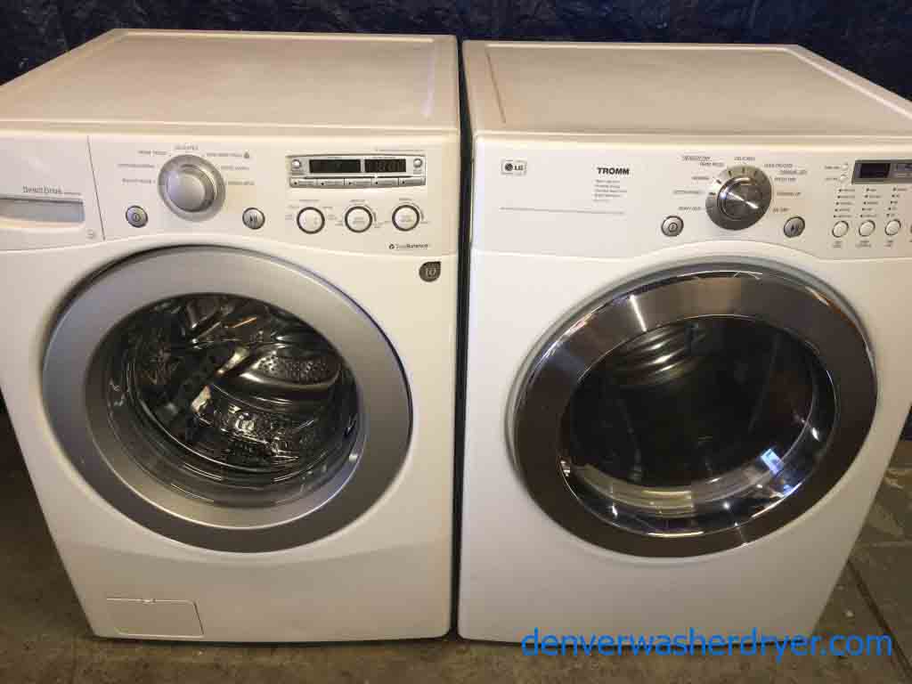 Large-and-in-Charge! LG Front Load Washer Dryer Set!
