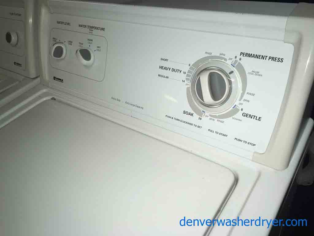 Kenmore Heavy Duty Extra-large Capacity set, With 24″ Washer!