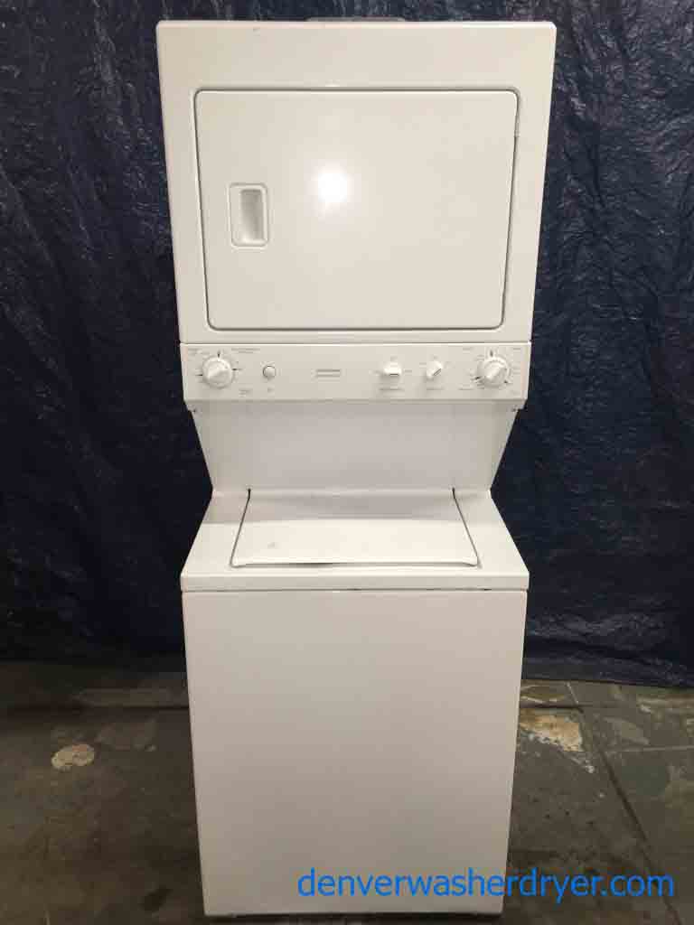 Full-Size 27″ GE Stackable Washer/Dryer Combo, 220v