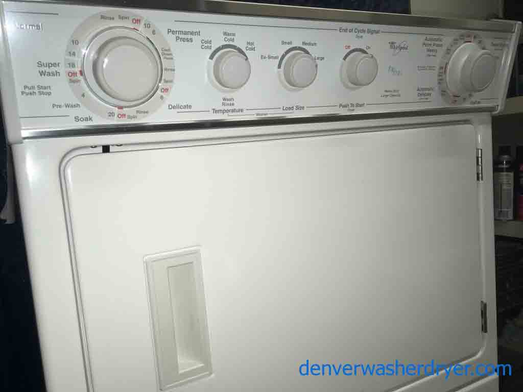 27″ Whirlpool Stacked Laundry Center