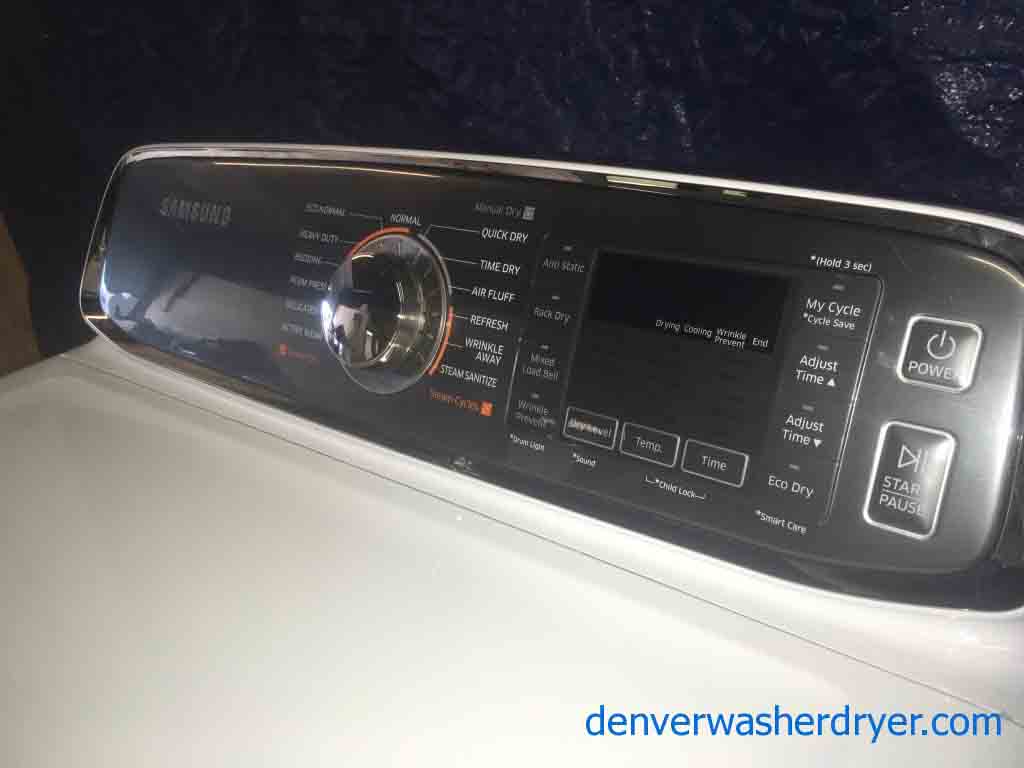 Nearly New 7.4 cu ft. Samsung Steam Dryer