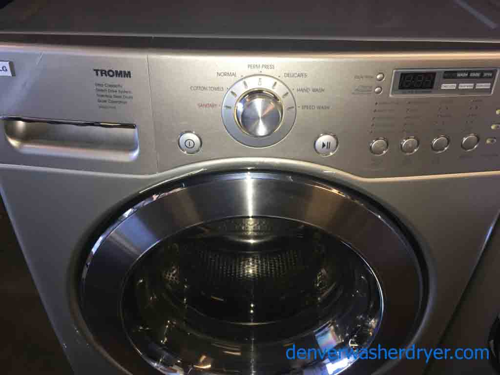Large Images for Immaculate Silver LG Tromm Washer Dryer Set! 2794