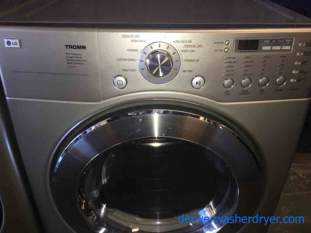 Immaculate Silver LG Tromm Washer Dryer Set!