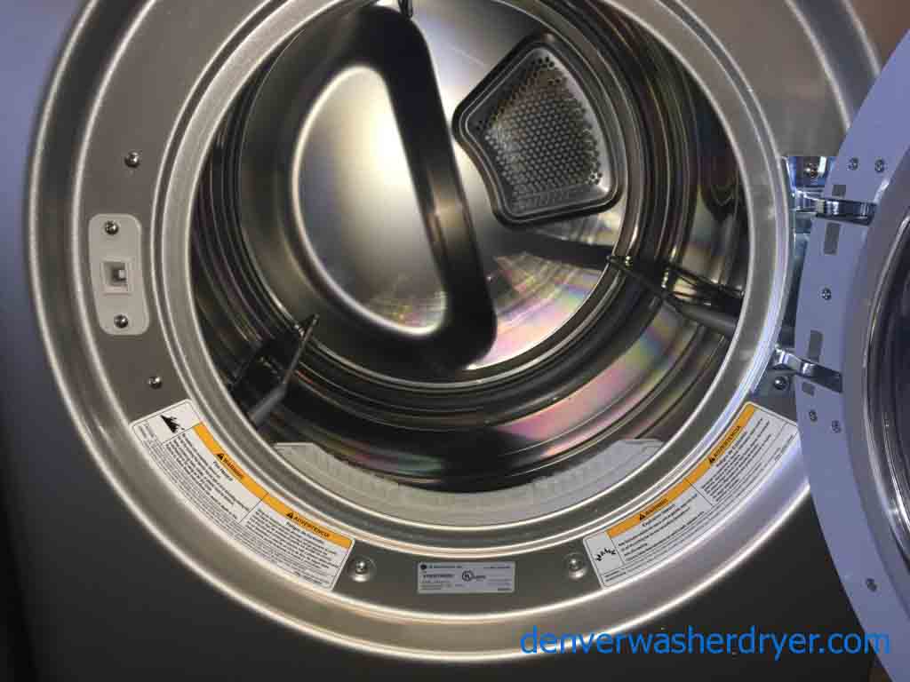Immaculate Silver LG Tromm Washer Dryer Set!
