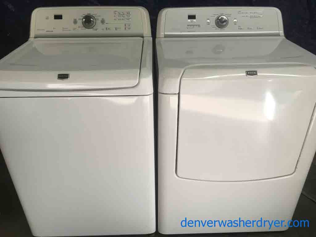 5 cu ft Maytag HE Washer and Dryer Set